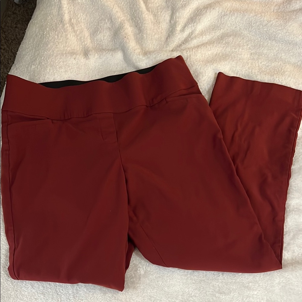 Apt. 9 rust Red Straight Leg Pants